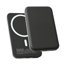 Univerzalna Back Up Baterija prenosiva baterija Magsafe PD 5000 mAh crna.