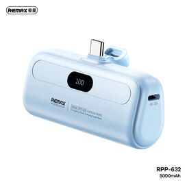 Univerzalna Back Up Baterija prenosiva baterija REMAX Capsule series RPP-632 2A Type C 5000mAh plava.