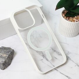 Futrola Magsafe Frame Color - iPhone 15 Pro 6.1 bela.