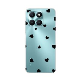 Silikonska futrola PRINT Skin - Huawei Honor X6a Hearts.