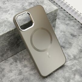 Futrola COLOR METAL MagSafe - iPhone 12 srebrna (MS).
