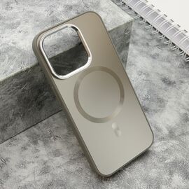 Futrola COLOR METAL MagSafe - iPhone 15 Pro (6.1) srebrna (MS).
