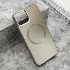 Futrola COLOR METAL MagSafe - iPhone 14 (6.1) srebrna (MS).