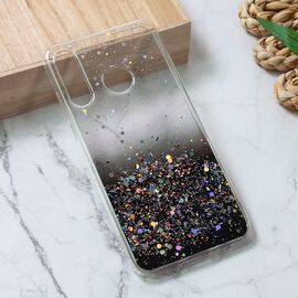 Silikonska futrola Glitter - Huawei P30 Lite crna.