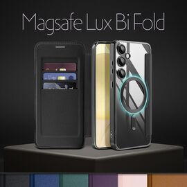 Futrola Magsafe Lux na preklop - Samsung Galaxy S22 Ultra 5G roze.