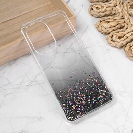 Silikonska futrola Glitter - Huawei Honor 200 crna.