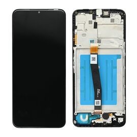 LCD displej (ekran) - Samsung A226 Galaxy A22 5G (GH81-20694A) + touchscreen + frame black (crni) FULL ORG-SP.
