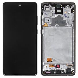 LCD displej (ekran) - Samsung A725 Galaxy A72 4G + touchscreen + frame black (crni) OLED.