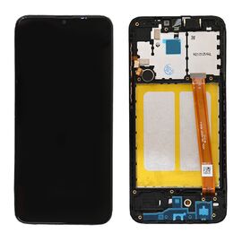 LCD displej (ekran) - Samsung A202 Galaxy A20E (GH82-20229A) + touchscreen + frame black (crni) FULL ORG-SP.