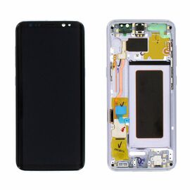 LCD displej (ekran) - Samsung G950/Galaxy S8 + touchscreen + frame Violet Service Pack ORG/GH97-20473C.