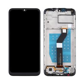 LCD displej (ekran) - Motorola Moto G8 Power Lite + touchscreen + frame black (crni) CHO.