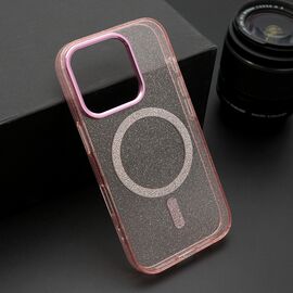 Futrola SPARKLING MagSafe - iphone 16 (6.1) roze (MS).