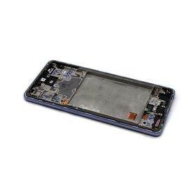 LCD displej (ekran) - Samsung A725/A726 Galaxy A72/A72 5G + Touch screen + frame violet Full ORG EU (GH82-25624C/25463C/25460C/25849C) (MS).