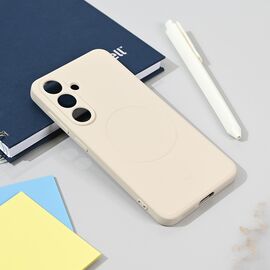 Silikonska futrola Teracell Giulietta Magsafe - Samsung S931 Galaxy S25 bela.