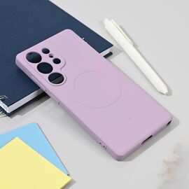 Silikonska futrola Teracell Giulietta Magsafe - Samsung S938 Galaxy S25 Ultra ljubicasta.
