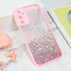Futrola Frame Glitter - Samsung A245 Galaxy A24 4G roze.