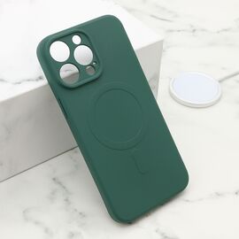 Futrola VELVET TOUCH MagSafe - iPhone 14 Pro Max (6.7) tamno zelena (MS).