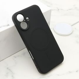 Futrola VELVET TOUCH MagSafe - iPhone 16 (6.1) crna (MS).