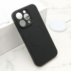 Futrola VELVET TOUCH MagSafe - iPhone 15 Pro (6.1) crna (MS).