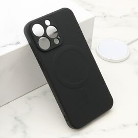 Futrola VELVET TOUCH MagSafe - iPhone 13 Pro (6.1) crna (MS).