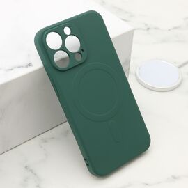 Futrola VELVET TOUCH MagSafe - iPhone 13 Pro (6.1) tamno zelena (MS).