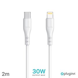 Data Kabl Pluginn PI-PDL 30W Type C na Lightning beli 2m.