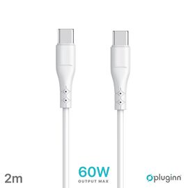Data kabl Pluginn PI-PD 60W Type C na Type C beli 2m.