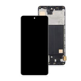 LCD displej (ekran) - Samsung A515/Galaxy A51 2020 + touchscreen + frame black (crni) (OLED).