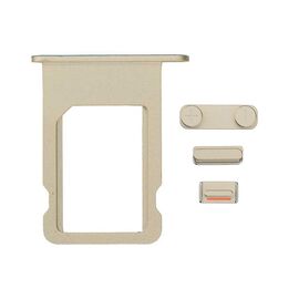 Drzac SIM kartice+set bocnih dugmica - Iphone 5S ZLATNI(volume+on/off+silent).
