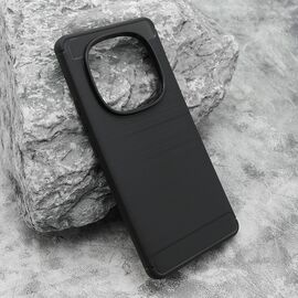 Silikonska futrola BRUSHED - Xiaomi Redmi Note 14 Pro 4G crna (MS).