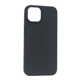 Silikonska futrola BRUSHED - iPhone 14 crna (MS).