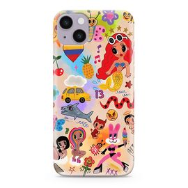 Silikonska futrola ultra tanka (skin) PRINT CLEAR - iPhone 14 Plus (6.7) ND0326 (MS).