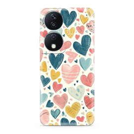 Silikonska futrola ultra tanka (skin) PRINT CLEAR - Huawei Honor X7b ND0364 (MS).
