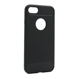 Silikonska futrola BRUSHED - iPhone 7/8/SE (2020/2022) crna (MS).