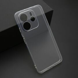 Silikonska futrola ultra tanka (skin) PROTECT - Xiaomi Redmi Note 14 4G (Global) providna (bela) (MS).