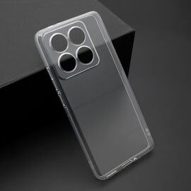 Silikonska futrola ultra tanka (skin) PROTECT - Xiaomi 14T Pro providna (bela) (MS).