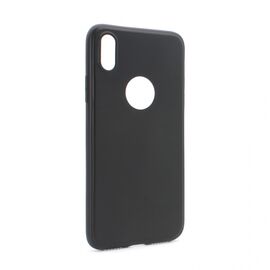 Silikonska futrola Teracell ultra tanka (skin) - iPhone X/XS mat crna.
