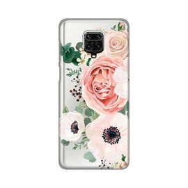 Silikonska futrola PRINT Skin - Xiaomi Redmi Note 9 Pro/Note 9 Pro Max/Note 9S Luxury Pink Flowers.