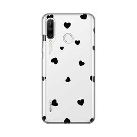 Silikonska futrola PRINT Skin - Huawei P30 Lite Hearts.
