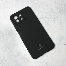 Silikonska futrola Teracell Giulietta - Xiaomi Mi 11 Lite mat crna.