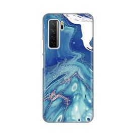 Silikonska futrola PRINT - Huawei P40 Lite Blue Marble.