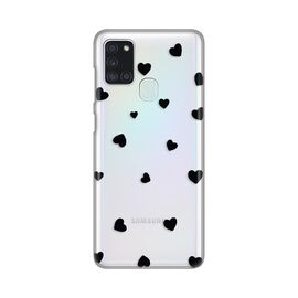 Silikonska futrola PRINT Skin - Samsung A217F Galaxy A21s Hearts.