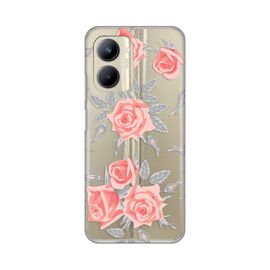 Silikonska futrola PRINT Skin - Realme C33 Elegant Roses.