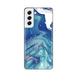 Silikonska futrola PRINT - Samsung G990 Galaxy S21 FE Blue Marble.