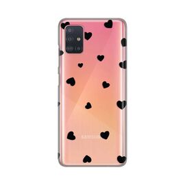 Silikonska futrola PRINT Skin - Samsung A515F Galaxy A51 Hearts.