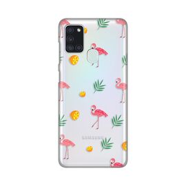 Silikonska futrola PRINT Skin - Samsung A217F Galaxy A21s Flamingos.