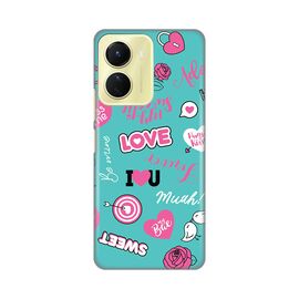 Silikonska futrola PRINT - Vivo Y16 Love.