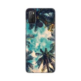 Silikonska futrola PRINT Skin - Alcatel 1S (2021)/3L (2021)/A1 Alpha 21 Palm tree.