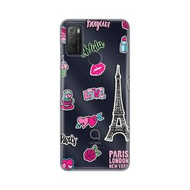 Silikonska futrola PRINT Skin - Alcatel 1S (2021)/3L (2021)/A1 Alpha 21 Love Paris.