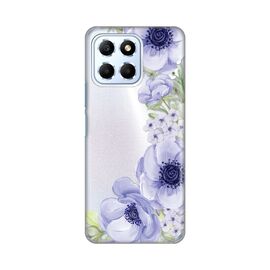 Silikonska futrola PRINT Skin - Huawei Honor X6 Blue Roses.
